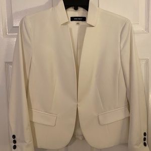 Nine West Blazer Notched Stand Collar